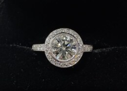 Antique-inspired engagement ring