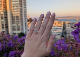 Got engaged in San Francisco with the ring of my dreams 🤍💍