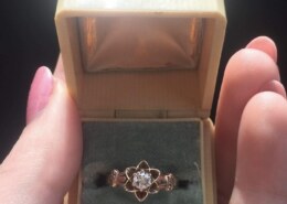 My vintage engagement ring from 1916! The story behind it is even more charming than the ring itself! <3