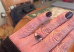 A Bit Untraditional Yet Ideal for Me! Black Tourmaline Encased in Quartz with Rose Gold Settings.