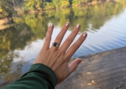 Obsessed with My Sapphire Engagement Ring!