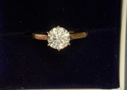 Opinions: Purchased this for my future fiancée (fingers crossed) prioritizing diamond quality over size. 1.4 carats, D color, VVS1 clarity, no fluorescence, ideal cut. Worried it appears a bit understated.