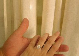 After a 6-mile trek to an breathtaking vista, he proposed with the ring I’ve always wanted! 🥰