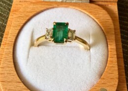 Authentic Emerald Ring—She Accepted the Proposal!