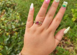 Bespoke Pink Tourmaline and Peridot Dream Ring 💍💖🍃😭