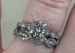 Both are in need of a cleaning, yet after 8 and 9 years, I’m still enamored with my rings.