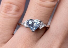Check Out My New Blue Diamond Heart Ring—I’m Absolutely Obsessed!