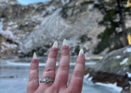 He presented me with a sapphire at Emerald Lake!