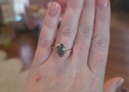 I’m fond of my engagement ring, but it seems to be on the wrong way.