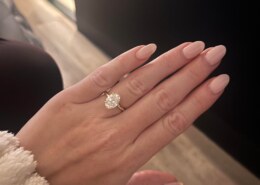 It’s official! I’m engaged! ❤️ I’m smitten with my oval ring 💍