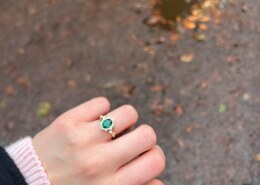 My stunning emerald gemstone ring