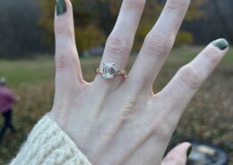Not even 24 hours since the engagement, and just look at how beautiful it is!