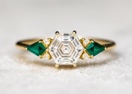 Opinions on the color of kite stones for this ring?