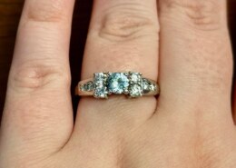 She said yes! Montana Sapphire Proposal Ring