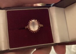 The engagement ring is all set!