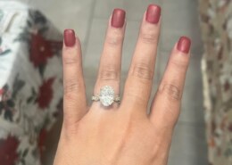 Thrilled to transition from girlfriend to fiancée!