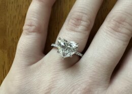 Adoring my heart-shaped ring 🥰