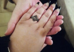 After 7 years, he finally popped the question!