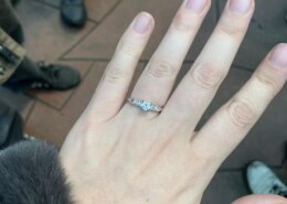 He popped the question using my grandmother’s ring.