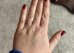 My grandmother’s engagement ring, which is now mine!