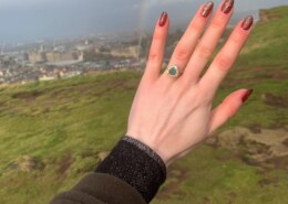 Proposal amid a rainbow!