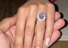 She had her nails professionally manicured.