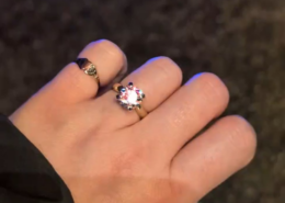 She said yes to a ring I crafted personally!