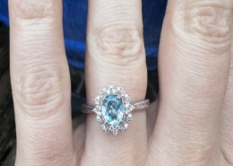 Since blue is my favorite color, I knew my centerpiece had to be blue!