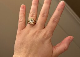 Excited and thrilled with the ring we created as a team!